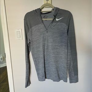 Nike Dri Fit Grey lightweight hoodie